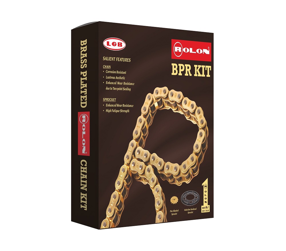 Brass Chain and Sprocket kit for APACHE 200 4V - KIT HPORC 332